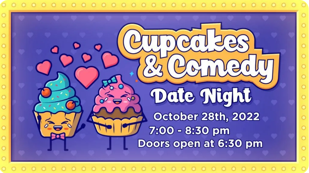 <h1 class="tribe-events-single-event-title">Cupcakes and Comedy at Fellowship Bible Church on Friday, October 28th</h1>