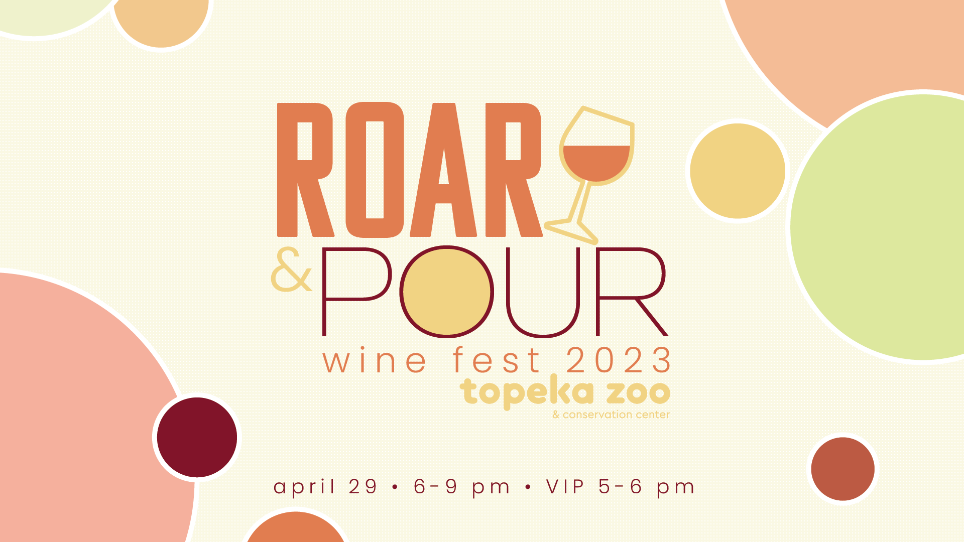 <h1 class="tribe-events-single-event-title">Roar and Pour Wine Fest at the Topeka Zoo on Saturday, April 29th</h1>